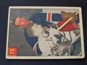 1954-55 Parkhurst Hockey Card # 75 Nick Mickoski - New York Rangers (GD) - Picture 1 of 3