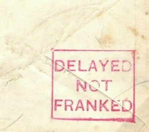 GB Cover WW1 INTERRUPTED BEF MAIL Unpaid Rare *DELAYED NOT FRANKED* Military Z58 - Picture 1 of 6