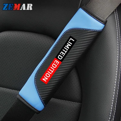 2x Almohadilla de hombro para cinturón de seguridad de coche de edición limitada para BMW Serie 1 2 3 4 5 6 7 8 Z X Foto 1 de 4