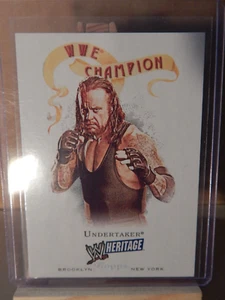 2007 Topps Heritage III WWE Tin Lid Bonus Cards Insert #4 Undertaker - Picture 1 of 2