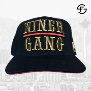 Rare NFL San Francisco 49ers x Niner Gang Men’s Black Snapback Embroidered Hat - Picture 1 of 5