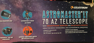 NEW Celestron AstroMaster 70AZ LT Refractor Telescope Kit w/ Smartphone Adapter