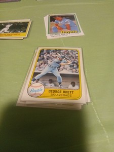 George Brett 1981 Fleer Baseball Card #28 Kansas City Royals Pack Fresh 