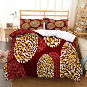 Red Fireworks Twin/Full/Queen/King Bed Duvet/Quilt Cover Set Bedding Linen - Picture 1 of 2