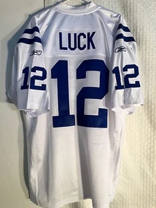 Maglietta Reebok Autentica NFL Indianapolis Colts Andrew Luck Bianca taglia 46 - Foto 1 di 1