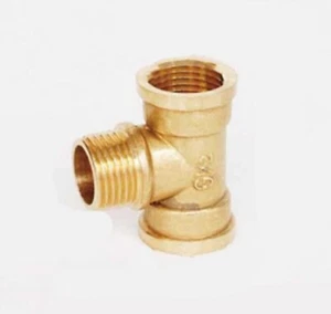 BSP 1/2" Female Male Female Thread Brass T Union Tee Fitting Pipe Adapter FMF UK - Picture 1 of 2