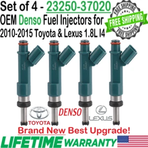 New Denso Best Upgrade OEM x4 Fuel Injectors For 2012-15 Toyota Prius Plug-In I4 - Picture 1 of 8