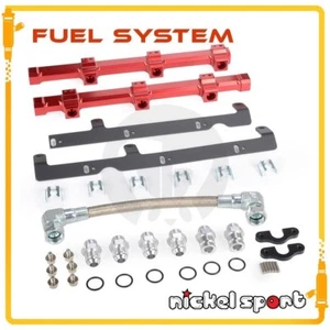 Kit de línea de riel de combustible de alto flujo para Nis san GT-R GTR R35 VR38DETT 07-12 ROJO color - Imagen 1 de 2