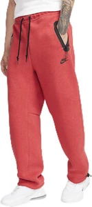 Pantalones deportivos Nike para hombre ropa deportiva Tech polar dobladillo abierto, rojos, L - Imagen 1 de 4