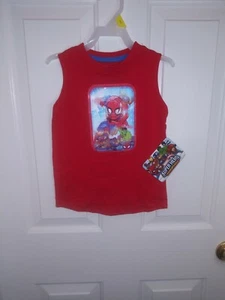 Marvel Spiderman Toddler Boy 3D Mesh Screen Graphic Tank Red Size 3T and 4T - Picture 1 of 3