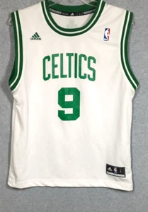 Boston Celtics Rajon Rondo #9 NBA Youth Size Large 14-16 White Jersey Adidas - Picture 1 of 10