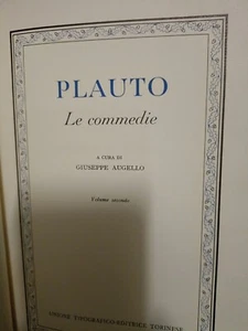 Plauto UTET 1/2/3 le commedie - Foto 1 di 3