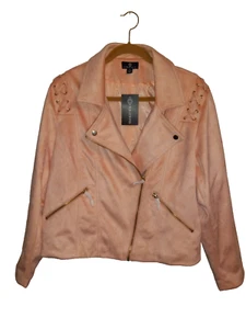 Giacca Moto Curations Donna Taglia 1X Tropical Peach Nuova con Etichette - Foto 1 di 13