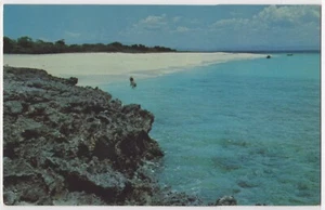Carribean Coral Island White Sand Beach Blue Ocean Cap Haitien Haiti Postcard - Picture 1 of 2