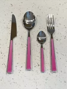 Mepra Fantasia rosa Fuchsia 4-teiliges Besteck-Set - Bild 1 von 5