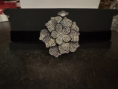 Collar Gargantilla Terciopelo Negro Ajustable nOir Joyería B72 Foto 1 de 2