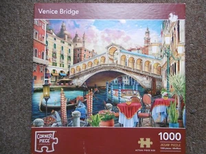 PIEZA DE ESQUINA ROMPECABEZAS PUENTE DE VENECIA 1000 PIEZAS COMPLETO EXCELENTE ESTADO - Imagen 1 de 1