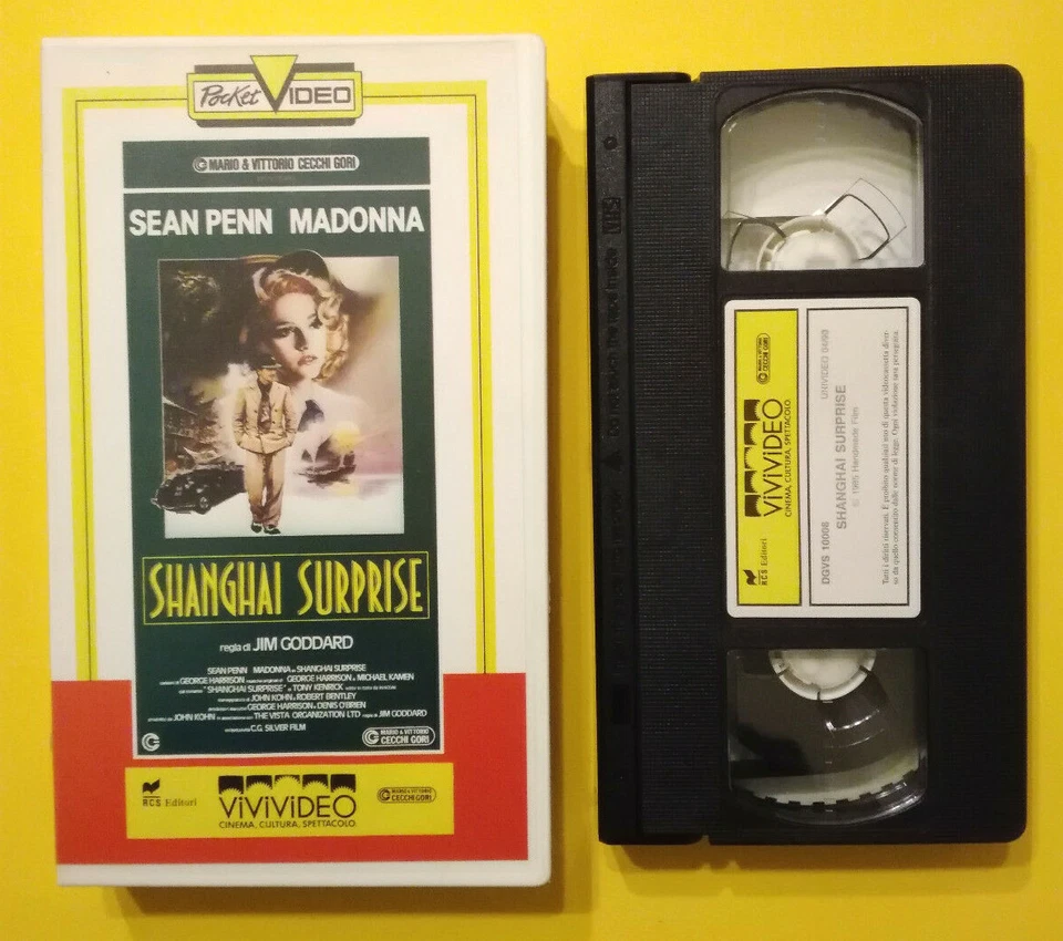 VHS Film Ita Drammatico Shangai Surprise Madonna Sean Penn Videocassetta(V189) - Immagine 1 di 1