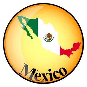 Country of Mexico Coat of Arms Flag VINYL Laptop Car Truck Bumper STICKER DECAL - Picture 1 of 1