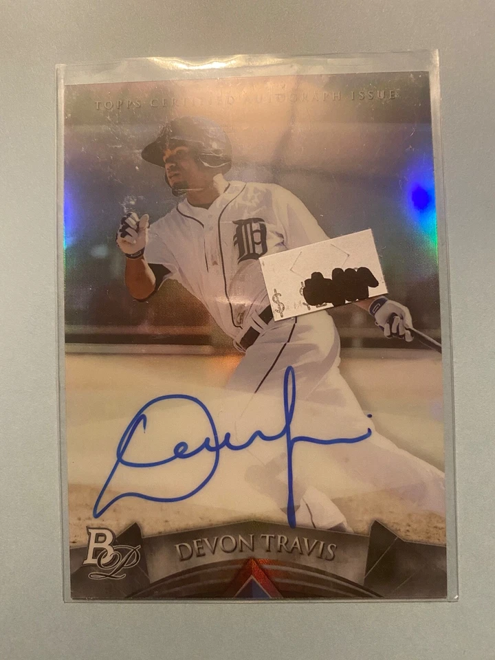 A37,043 - 2014 Bowman Platinum Prospect Autographs #APDT Devon Travis - Image 1 of 1