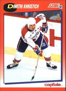 1991-92 Score Canadian Bilingual Hockey #175 Dimitri Khristich