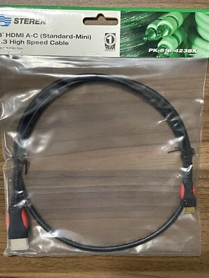 Steren 3-ft. HDMI to Mini-HDMI Cable New In Packaging - Image 1 of 4