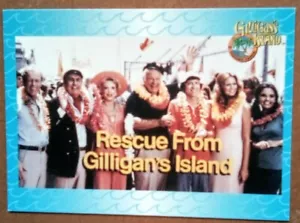 1997 DART GILLIGAN'S ISLAND FINALLY PERMANENTLY RESCUED #48 CARD - Picture 1 of 2