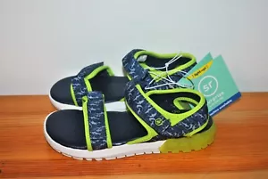 Surprize by Stride Rite Boys' Lumos Green Light-Up Sandals - Size 12 - Picture 1 of 5