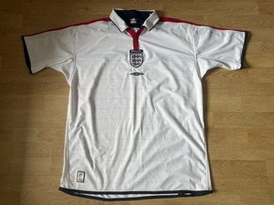 Men’s England Home Reversible Football Shirt 2003 - 2005 Umbro Size XL - Picture 1 of 9