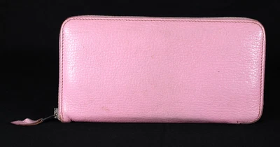 Cartera HERMES Bubblegum Rosa Cuero Chevre Larga Continental Cremallera AZAP Foto 1 de 4