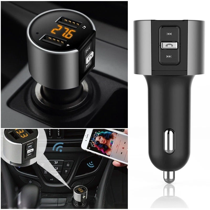 Bluetooth FM Transmitter KFZ Auto Radio MP3 Player Dual USB Ladegerät Adapter - Bild 1 von 4