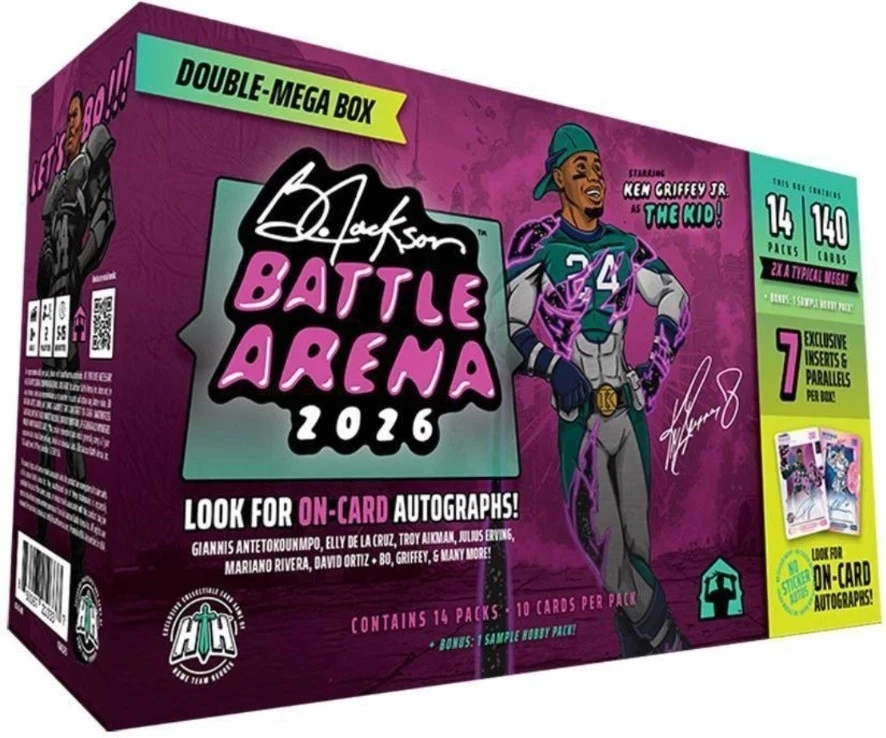 2026 Bo Jackson Battle Arena Ken Griffey Jr Edition Set Double-Mega Box PRESALE - Image 1 of 1
