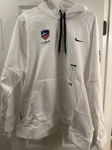 Nike Team USA Fencing White Therma Fit Hoodie Mens XL $65 - Picture 1 of 7