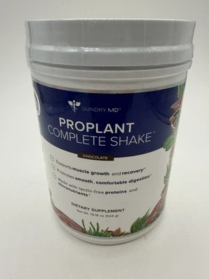 Gundry MD ProPlant Complete Shake Suplemento Chocolate 544 g 19,18 oz Ex: 7/2026 Foto 1 de 4