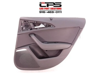 Panel de puerta trasera derecha Audi A6 12-18 OEM lado del pasajero moldura interior con parasol Foto 1 de 4