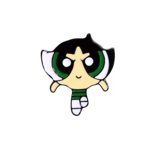 Buttercup Powerpuff Mädchen blaue Anstecknadel Brosche - Bild 1 von 3
