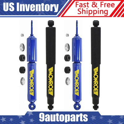 Monroe Monro-Matic Plus Front Rear Shock Absorber Set For 1987 1988 Ford F-350 - Image 1 of 4