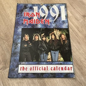 Iron Maiden - The Official Calendar - 1991 - Collectors - Metal Band - Picture 1 of 21