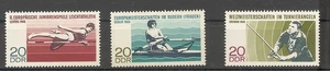 GDR 1968 Sports High Jump Rowing Angling MNH Scott#1012-1014 - Picture 1 of 1