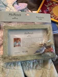 Marjolein Bastin Picture Frame, Birds & Bird Feeder Birdhouse, Hallmark - Picture 1 of 3