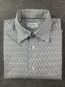 ETON Slim Mens Long Sleeve Dress Shirt Size 40 (15.75) Multicolor - Picture 1 of 9