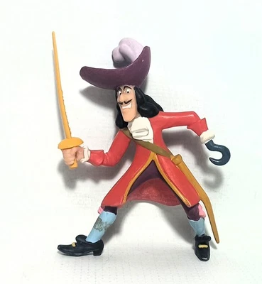 BULLYLAND DISNEY PETER PAN #12651 CAPTAIN HOOK 3.5'' FIGURE FIGURINE NEVER LAND - Image 1 of 4