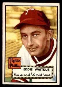 Béisbol 1952 Topps #158 Eddie Waitkus en muy buen estado *k1 - Imagen 1 de 2