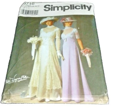 Edwardian Downton Abbey Bridal Historical Dress Costume Sewing Pattern 6-12 - Image 1 of 4