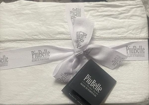 PiuBelle Portugal 4-teiliges Luxus Baumwolle Perkal Laken Set mit Goldnähten König - Bild 1 von 6