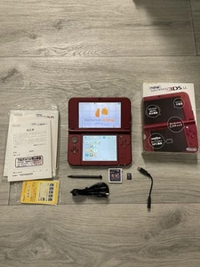 New Nintendo 3DS LL XL Metallic Red CIB Region Free USA Seller Excellent IPS - Picture 1 of 8