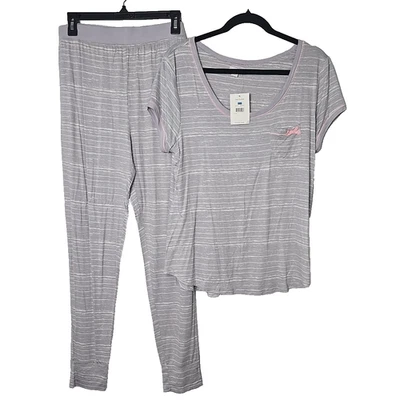 LAYLA серый печать женщин два изделия пижамы комплект размер XL новый с Ярлыками $58 - Изображение 1 из 4