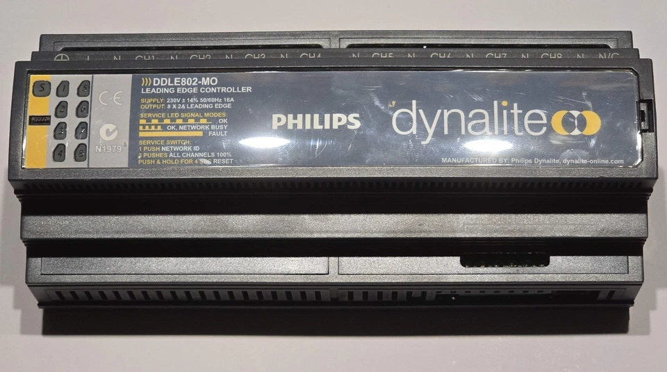 Philips DDLE802-MO Dynalite Leading Edge Controller 8 Ch 2A 230V (Pre-owned) - Image 1 of 4