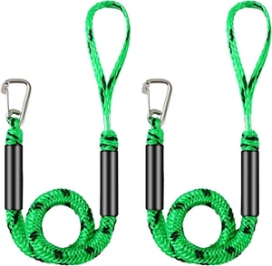 2 piezas líneas de muelle elástico para barco, cuerda de amarre de 4 pies para acoplamiento se extiende a 6 tarifas - Imagen 1 de 7