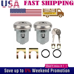 Left & Right Door Lock Cylinder w/2 Keys For 1965-87 Chevrolet GMC C10 C20 C30 M - Picture 1 of 14